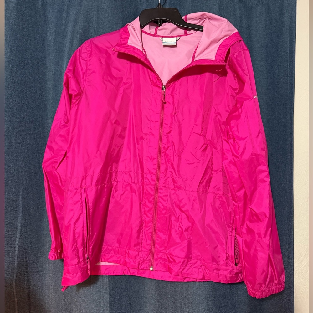 Vibrant Pink Rain Jacket